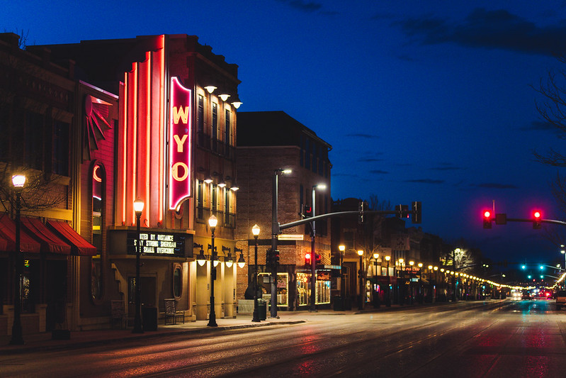 WYO Theater Nighttime