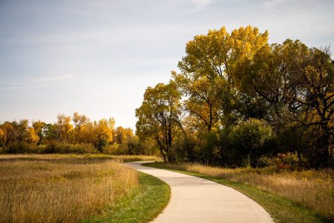 Walking Paths & Park in Sheridan, Wyoming during the autumn setting, this is top thing to do for serene nature walks.