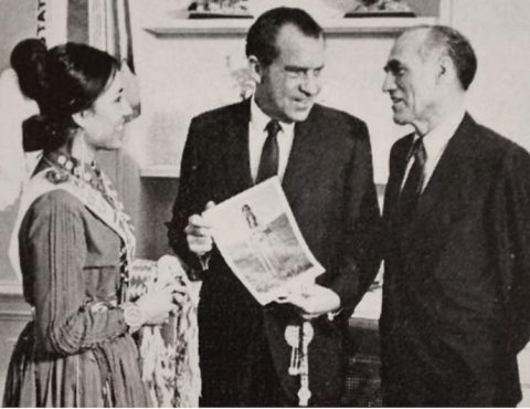 Margery Haury and Nixon