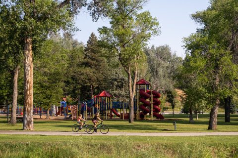 Biking at Kendrick Park