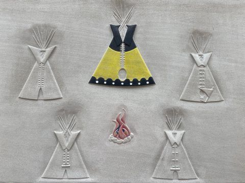 Tipi Village: Tipi village - gathering of distinguished tribal nations.
