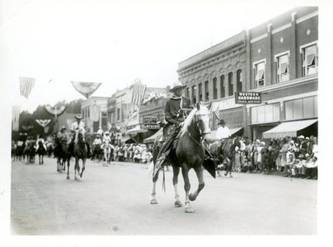 Bradford Brinton at the Sheridan WYO Rodeo