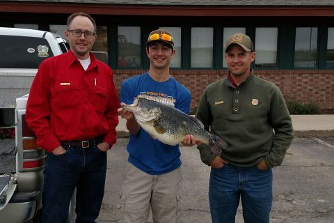 Trophy size bass in Sheridan County, Wyoming